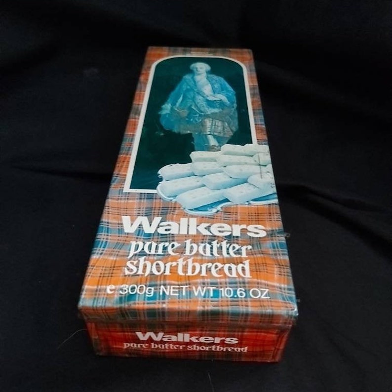 Walkers Shortbread tin red tartan tin biscuit cookie tin Etsy