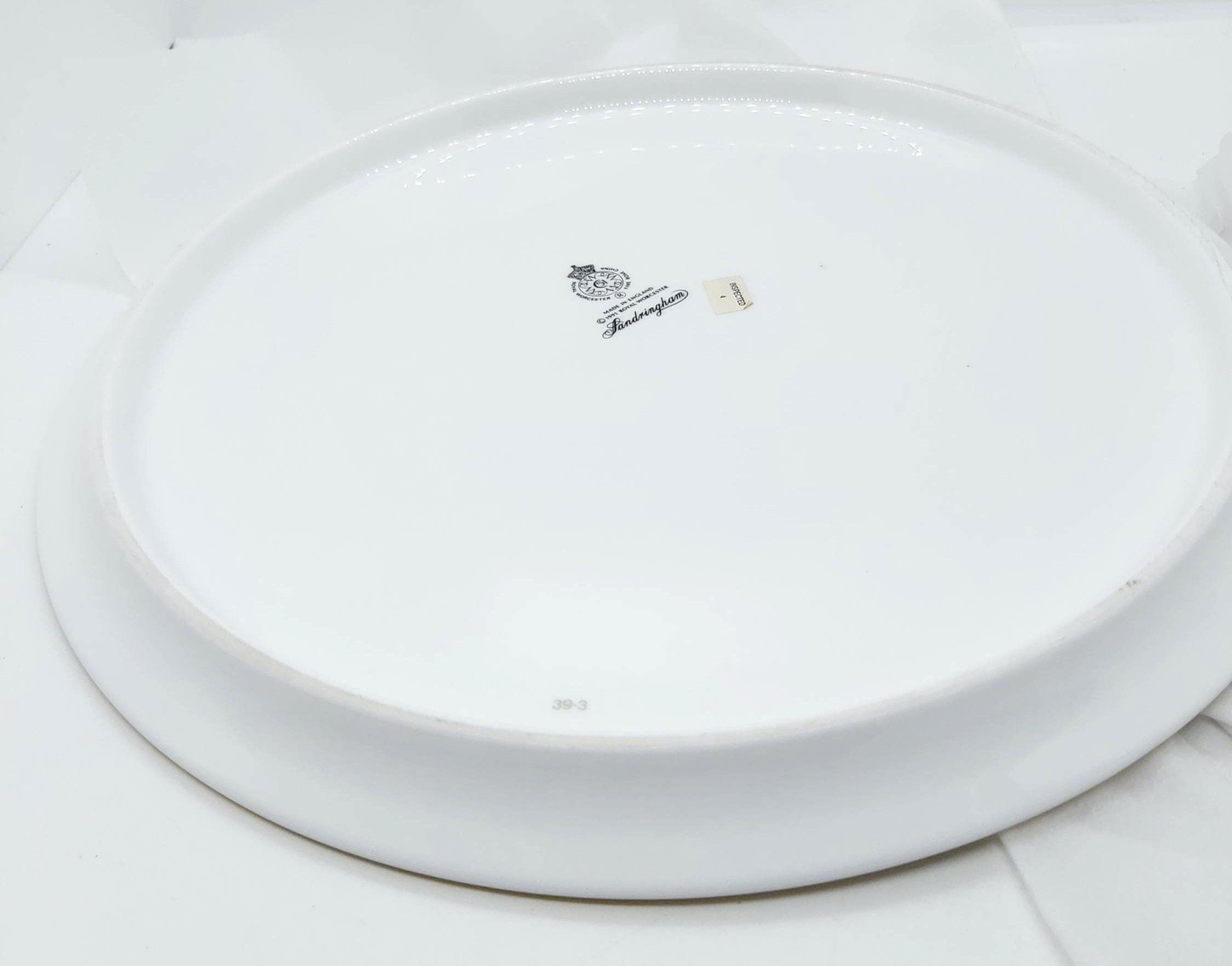 Royal Worcester Sandringham 11' Platter, Large Cake Plate, Floral