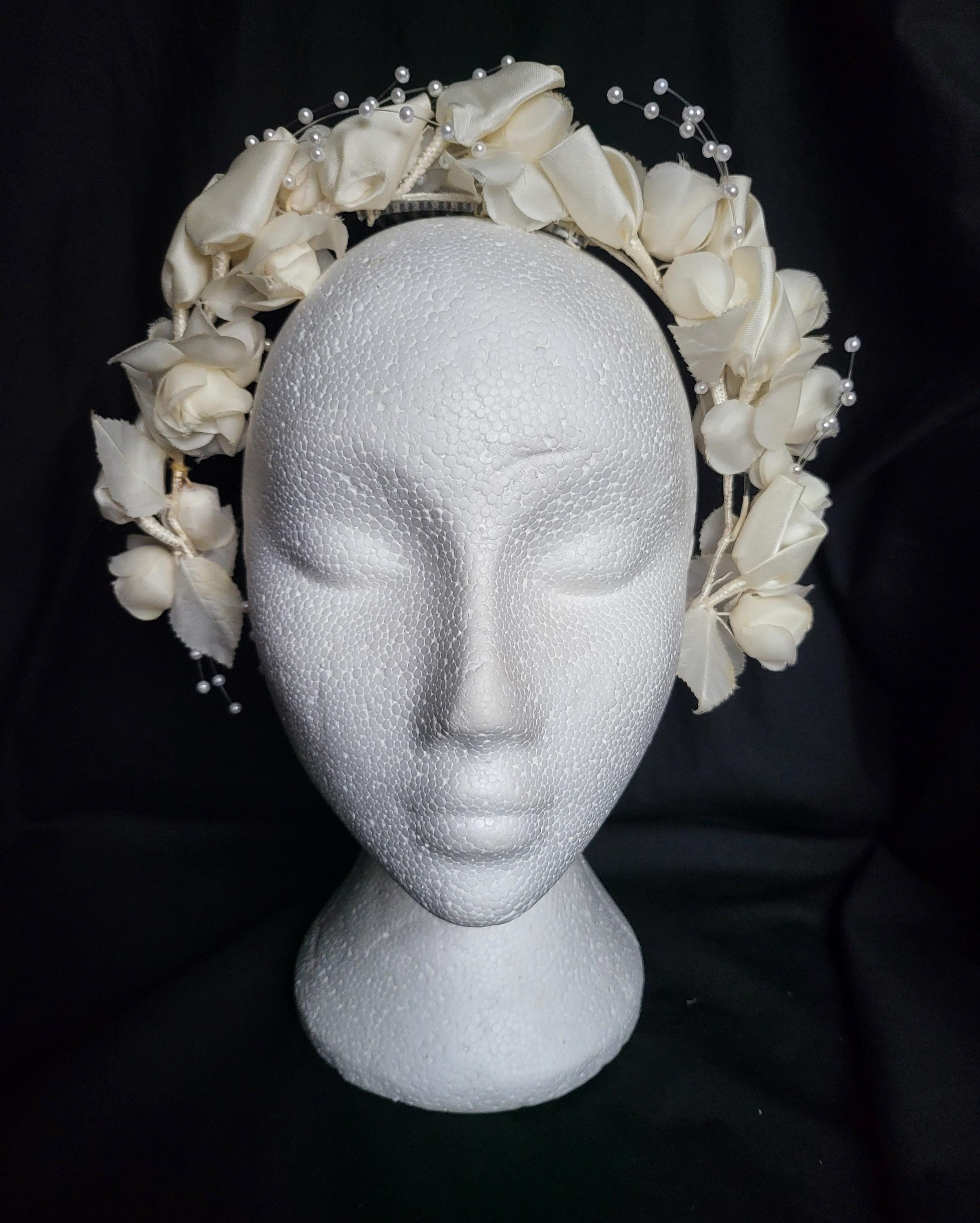 Vintage Bridal Wedding Hair Accessory Crown Earth Tones Boho Unique Handmade 70s 70s Bridal Headpiece - Etsy main image 3