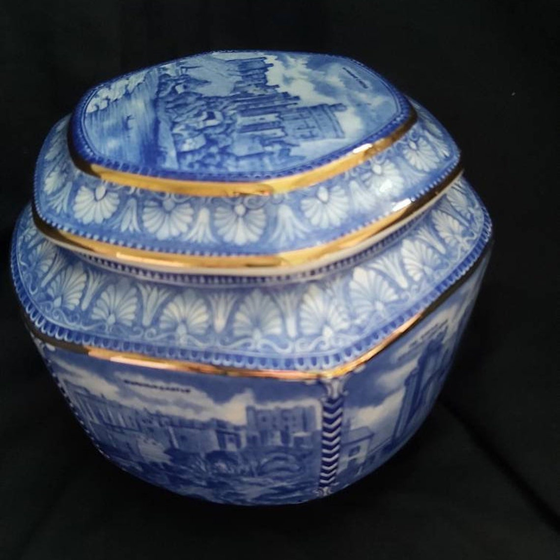 Wade pottery Ringtons porcelain tea caddy. jar Millennium 2000 Etsy