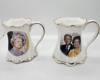 Vintage Queen Elizabeth II Fine Bone China Mug - British Royal Collectible