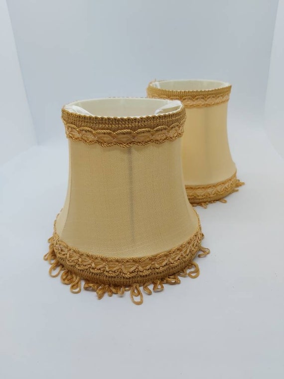 Vintage Gold Tassel Lamp Shade Clip On French Australia Vintage Gold Tassel Lamp Shade Clip On, French Themed Lamp Shades