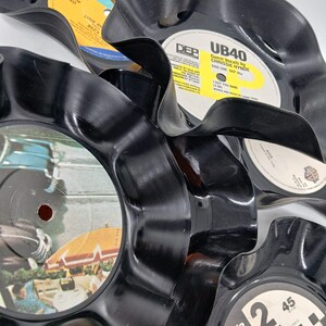Up cycled Vinyl Record Bowl: Vintage Music Decor