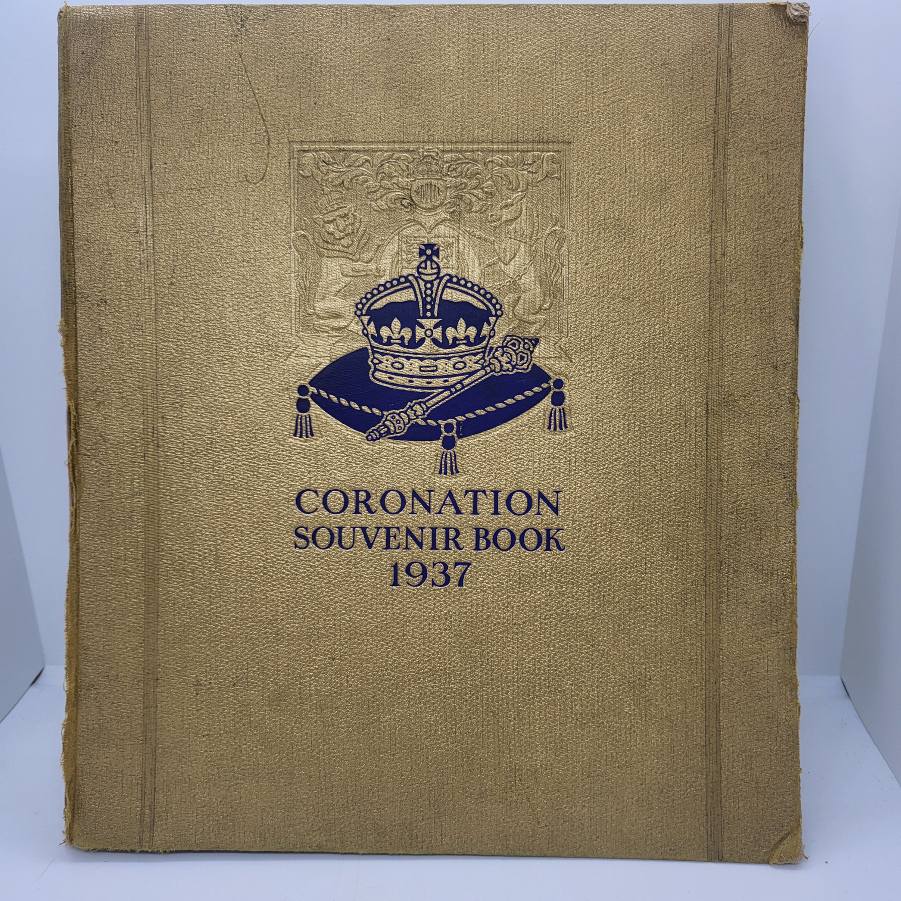 Krönungs-Souvenirbuch 1937 von Gorden Beckles, König Edward VII, Mrs  Simpson, König George VI Britische Königsfamilie, Sammlerstück Vintage-Buch