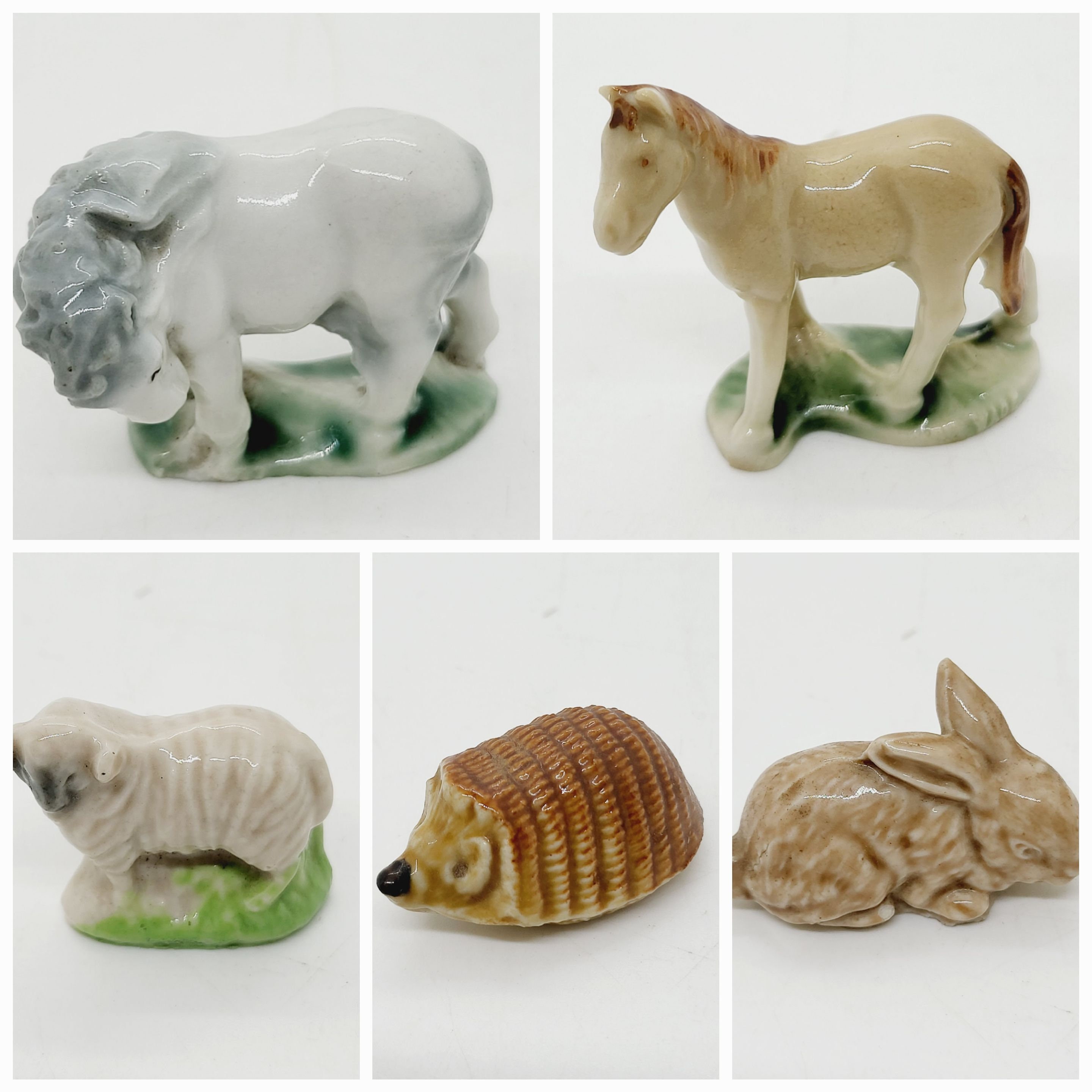 Vintage Wade Whimsy Figurine: Sheep, Horse, Rabbit, Hedgehog - Etsy