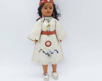 Doll PATTERN # 179 Vintage Toy Doll Native American Boy & Girl w clothes 1960s 
