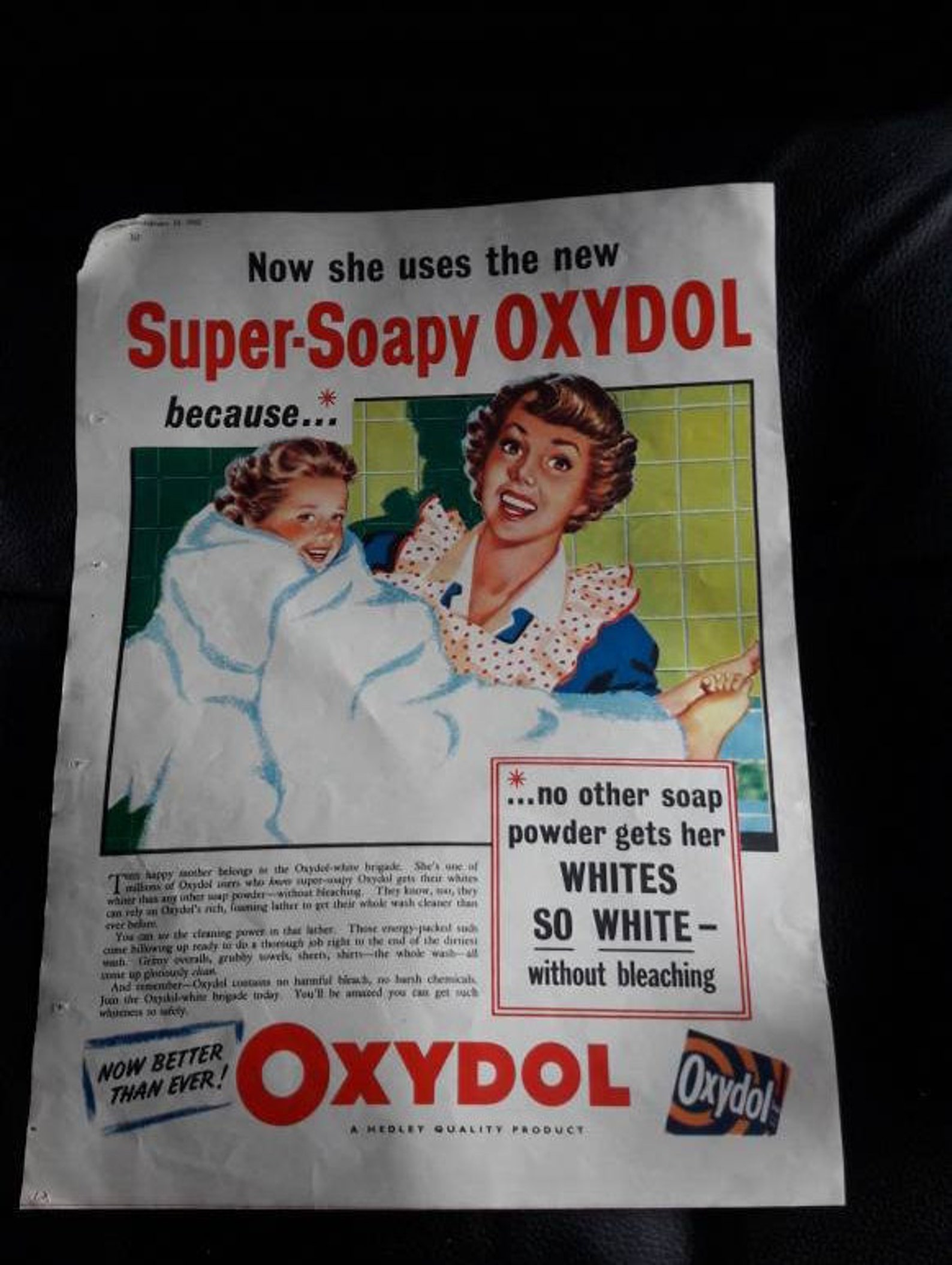 Oxydol Soap Magazine Advert Laundry Wash Powder Advertising Etsy