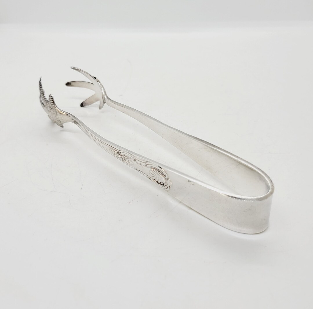 Silver Sugar Cube Claws Sugar Nips Tongs Kings Pattern Etsy