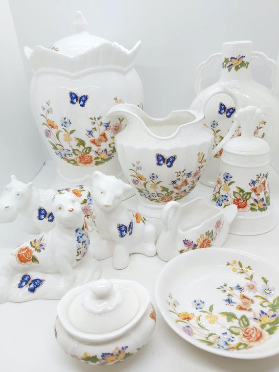 Aynsley Cottage Garden Bone China: Vintage Floral Butterfly Decor