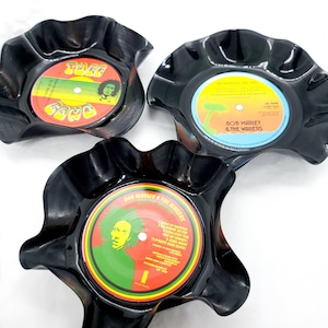 Up cycled Vinyl Record Bowl: Reggae Music Decor