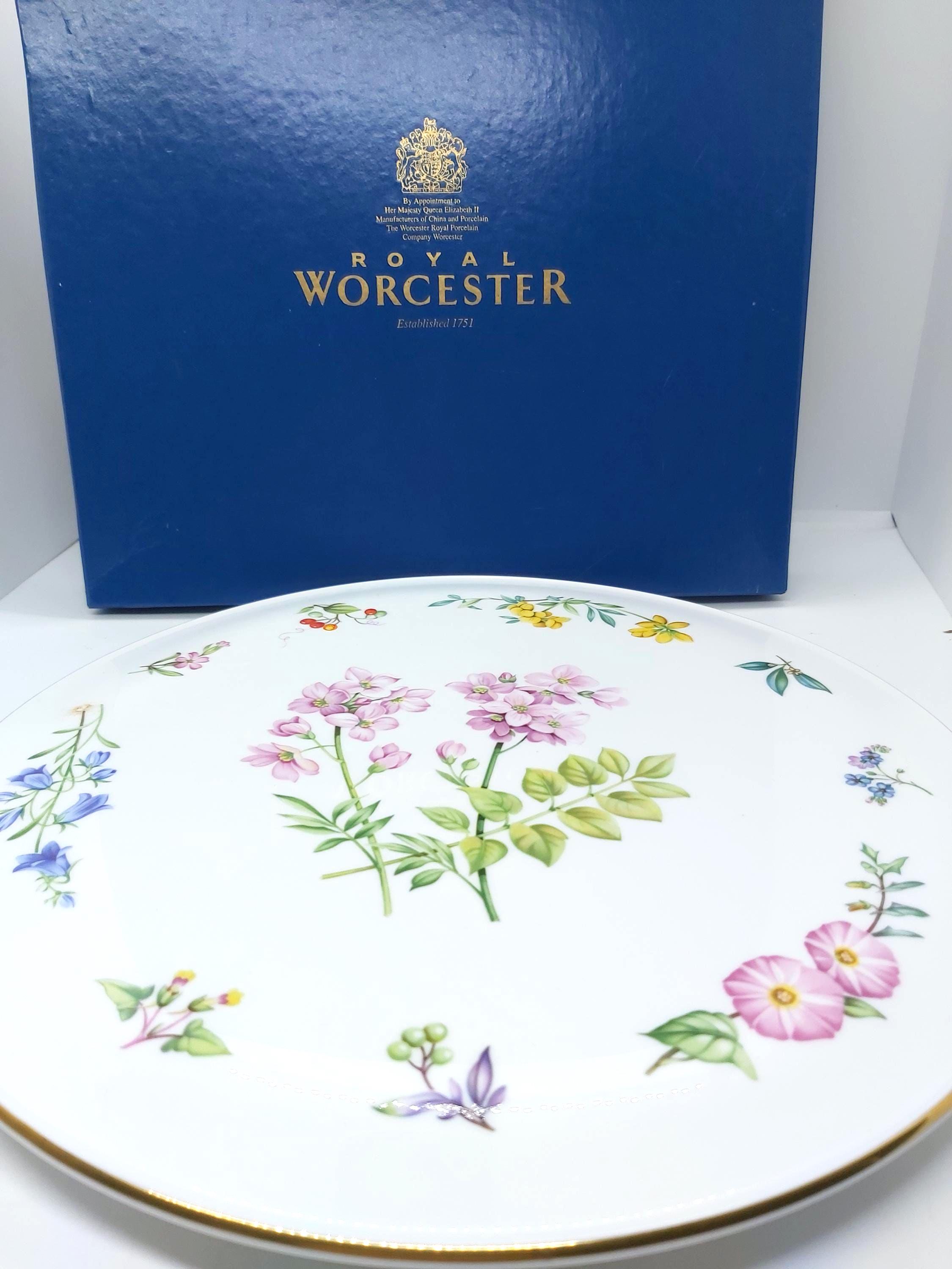 Royal Worcester Sandringham 11' Platter, Large Cake Plate, Floral