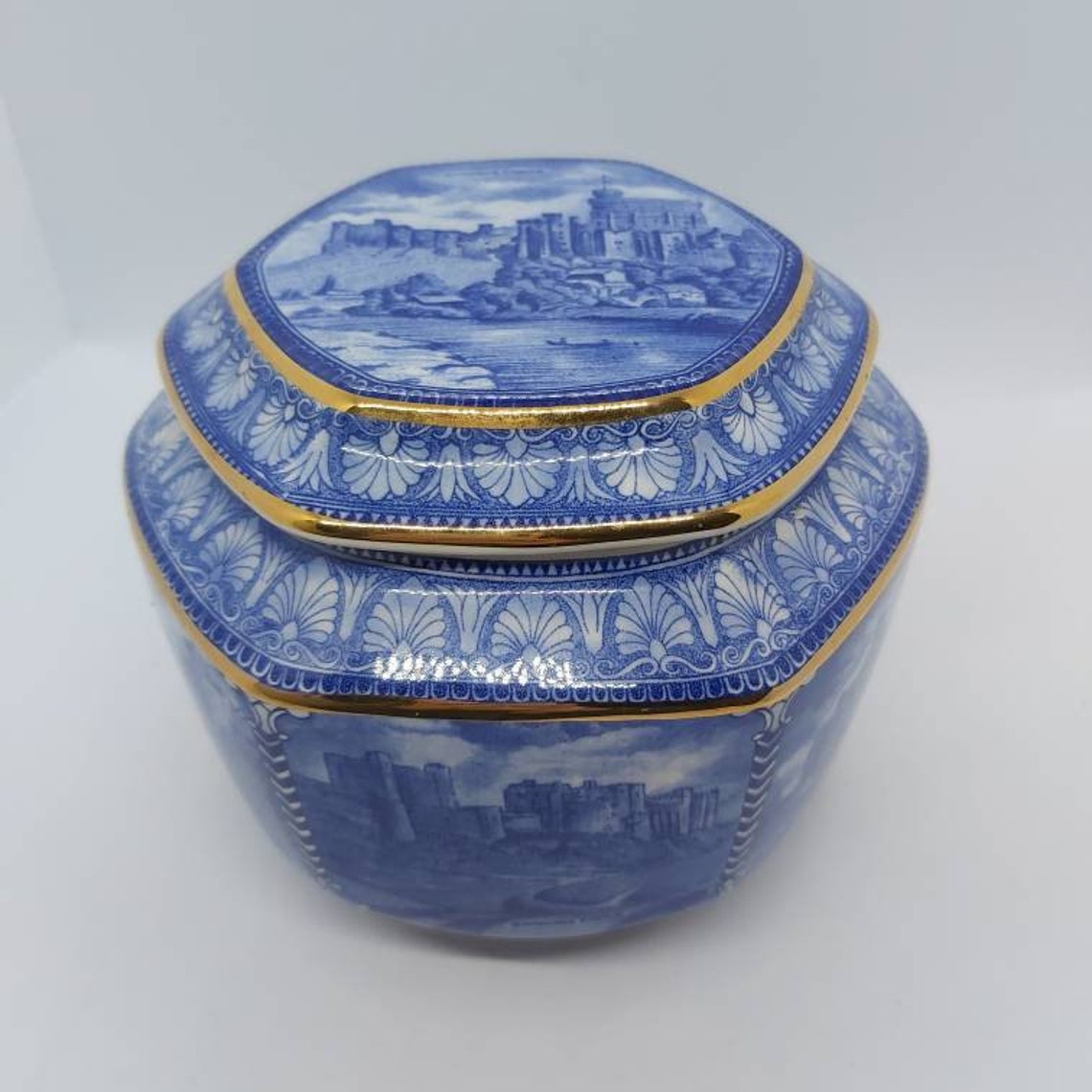 Wade pottery Ringtons porcelain tea caddy. jar Millennium 2000 Etsy