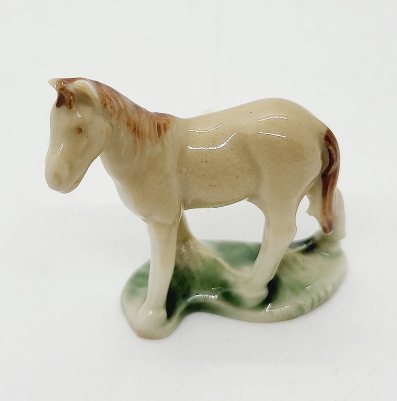 Beige, tan pony