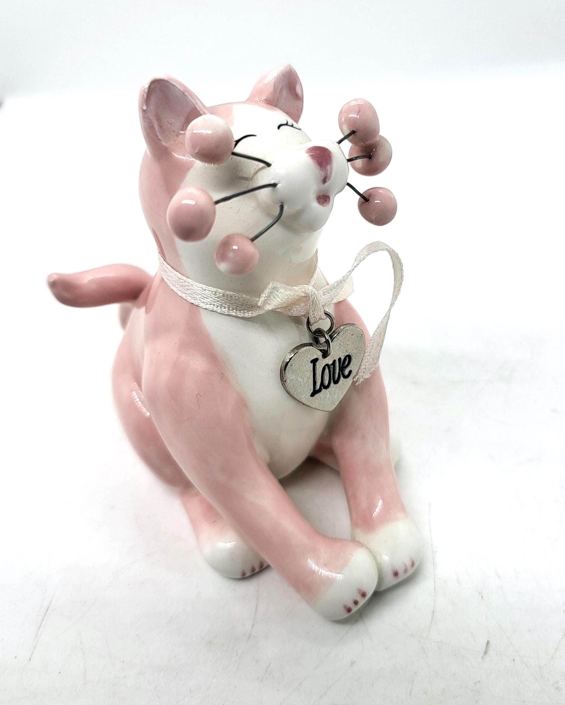 Amy Lacombe Whimsiclay Cat Figurine - Willitts Design Collectible
