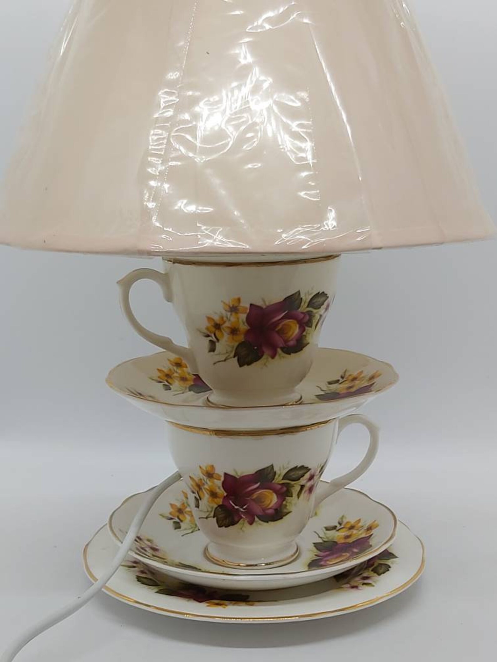 Teacup table lamp home lighting teacup light bedside lamp Etsy