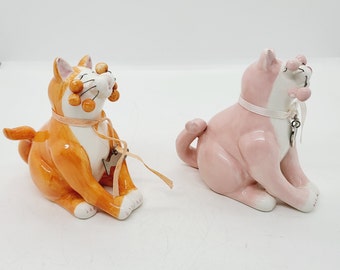 Amy Lacombe Whimsiclay Cat Figurine - Willitts Design Collectible