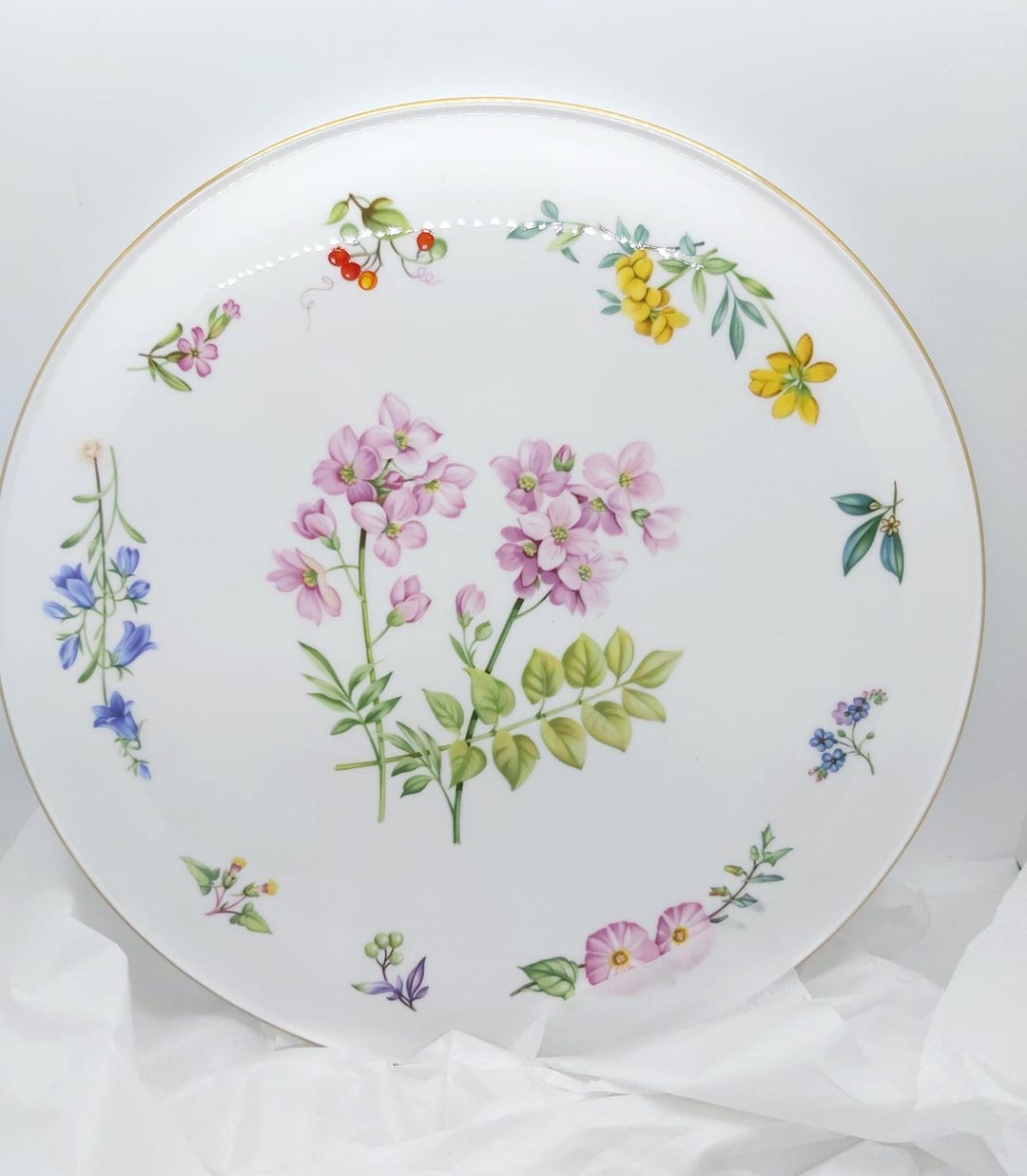 Royal Worcester Sandringham 11' Platter, Large Cake Plate, Floral