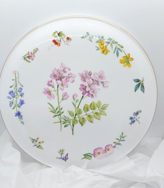 Royal Worcester Sandringham 11' Platter, Large Cake Plate, Floral