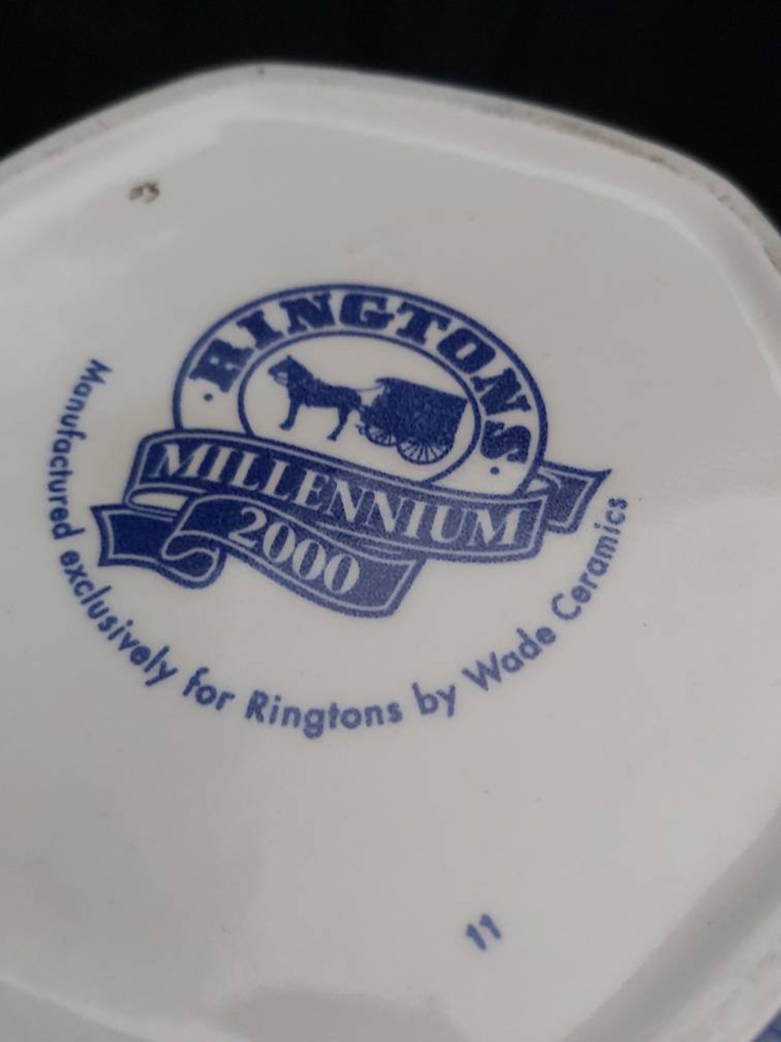 Wade pottery Ringtons porcelain tea caddy. jar Millennium 2000 Etsy