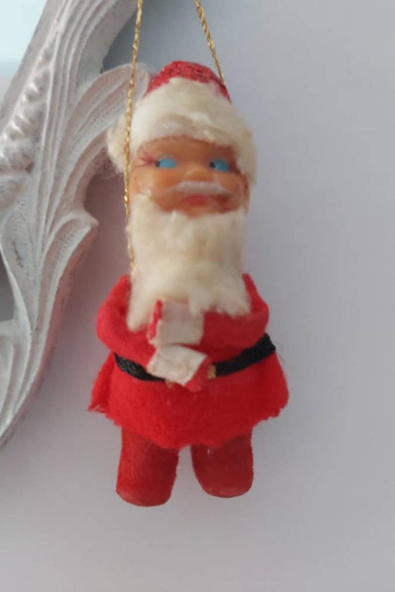 father Christmas 1950/'s vintage Christmas home decor Christmas tree decor Santa Christmas tree ornament holidays decoration