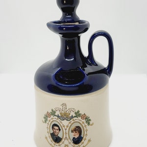 Prince Charles & Lady Diana Stoneware Jug: 1981 Royal Wedding Souvenir