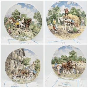 Vintage Wedgwood Plate: Life on the Farm Series by John L Chapman