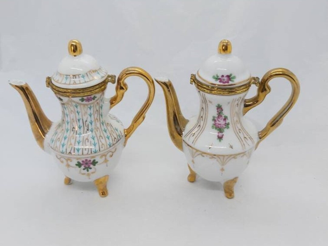 Miniature Porcelain Teapot Leonardo Collection Miniatures Etsy