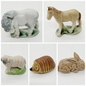 Vintage Wade Whimsy miniature animals. Various available choose at checkout.