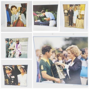 Prinz Charles Druck, Prinz und Prinzessin Diana von Wales, Andenken an die britische Königsfamilie, König Charles III Sammlergeschenke zum Einrahmen