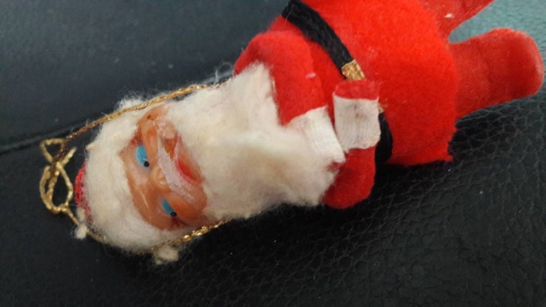 father Christmas 1950/'s vintage Christmas home decor Christmas tree decor Santa Christmas tree ornament holidays decoration
