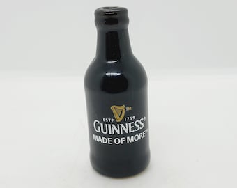 Vintage Guinness Ceramic Pie Funnel: Miniature display bottle, Stout Lover Gift
