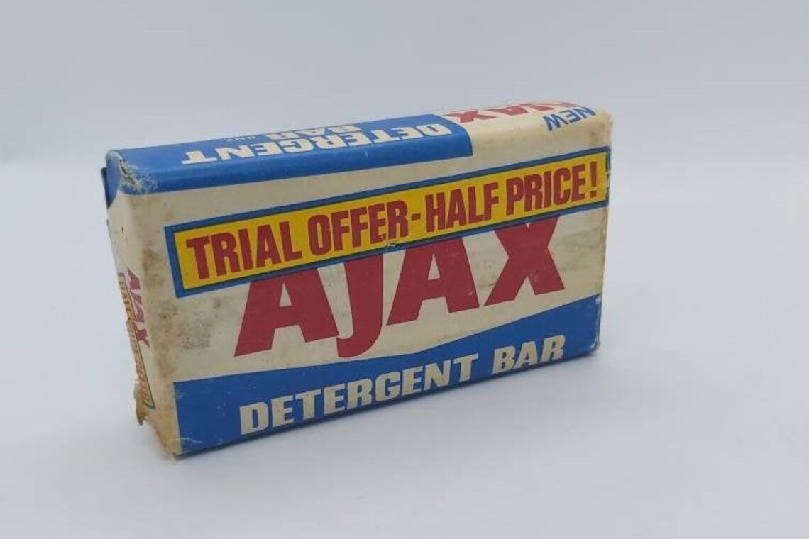 Vintage Ajax detergent bar vintage soap laundry household Etsy