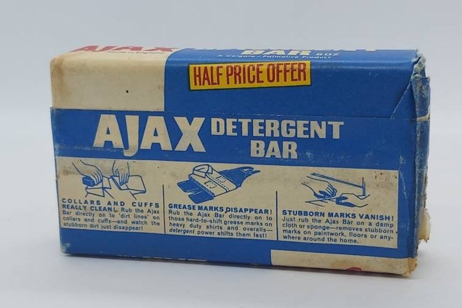 Vintage Ajax detergent bar vintage soap laundry household Etsy