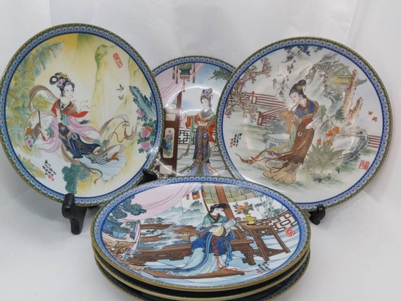 LADY WHITE IMPERIAL CHINESE PORCELAIN COLLECTIBLE PLATE BRADFORD lady-white-imperial-chinese-porcelain-collectible-plate-bradford