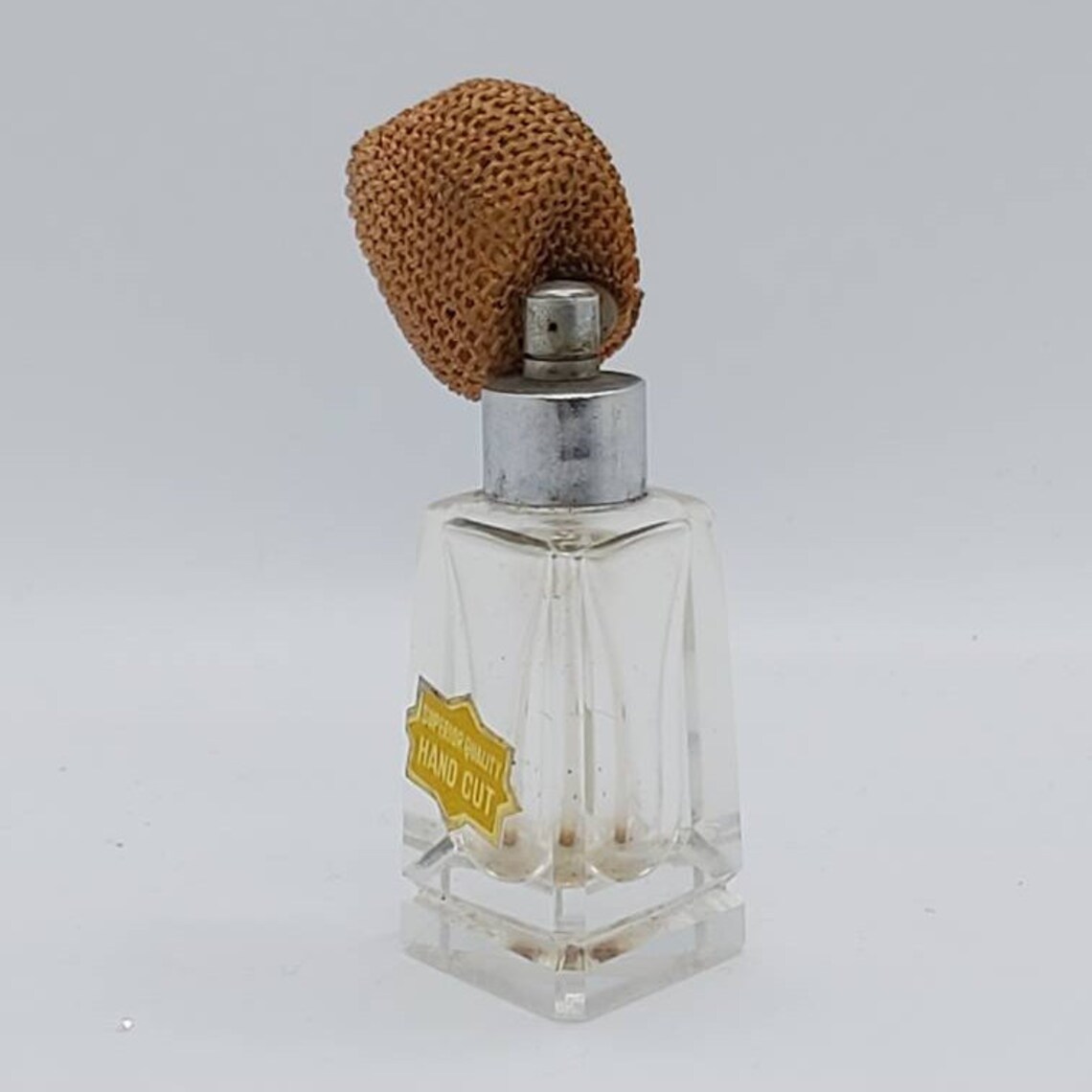 Hand Cut Glass Perfume bottle 1930's atomiser Fragrance | Etsy