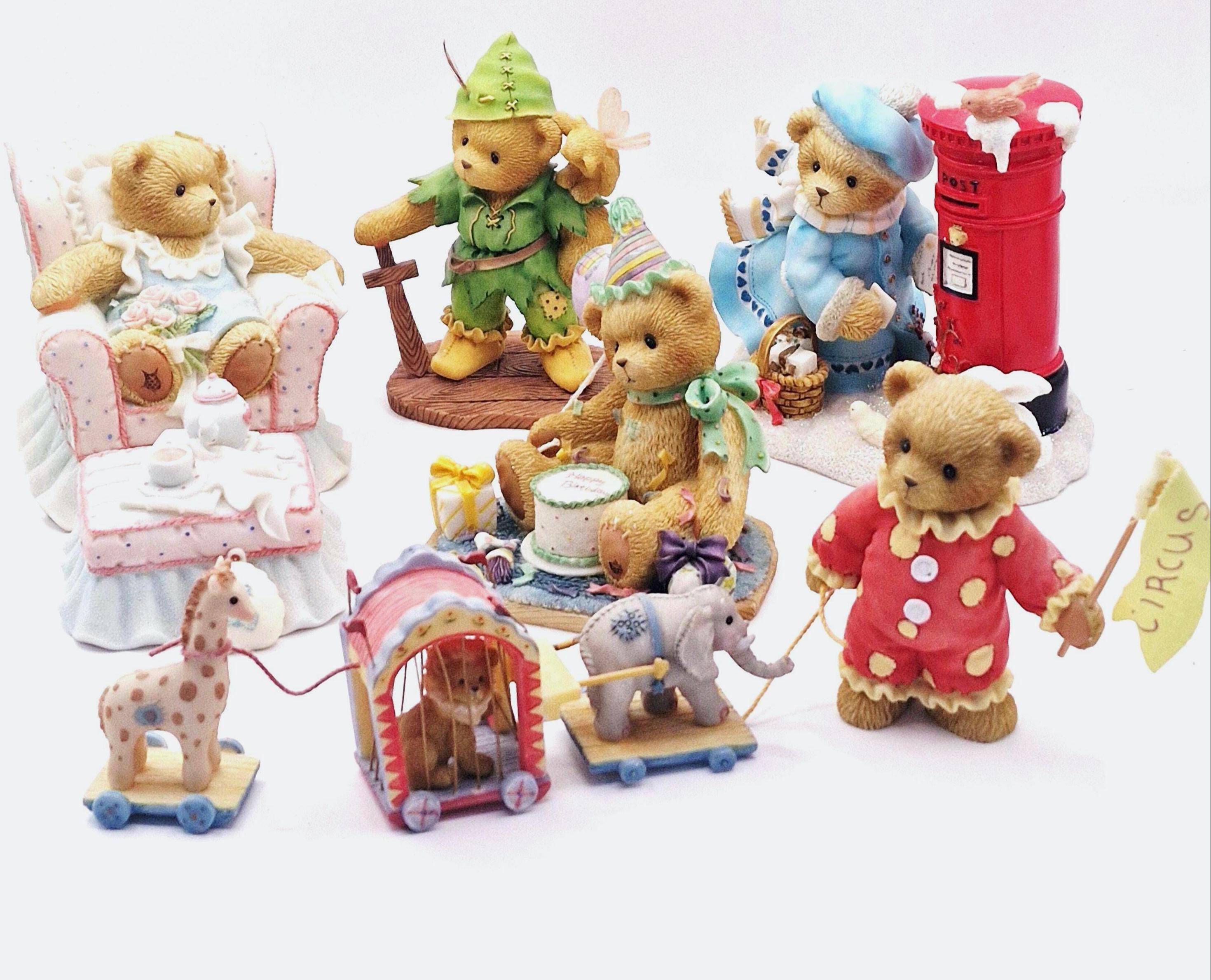 Cherished Teddies そりに乗ったサンタ くま クリスマス Rare Cherished Teddies Christmas - Etsy