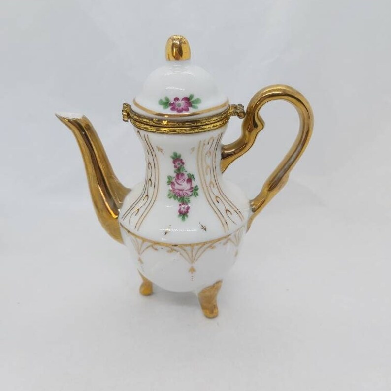 Miniature Porcelain Teapot Leonardo Collection Miniatures Etsy