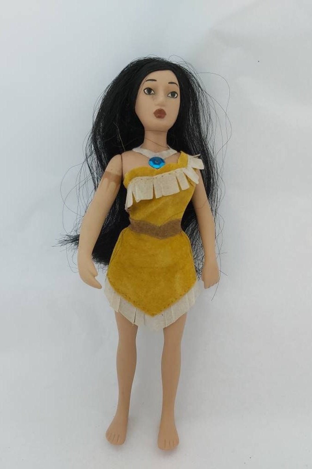 Vintage Pocahontas Doll, Disney Princess Collectible Porcelain Doll