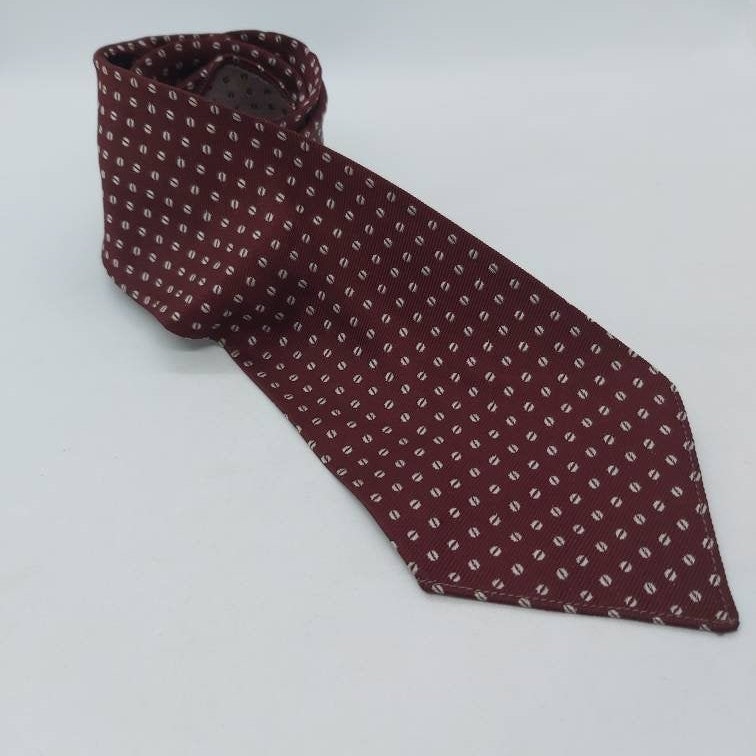 Vintage St Michael burgundy coffee bean spotty tie mens suit | Etsy