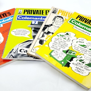 Vintage Private Eye Colemanballs Paperback: British Humor Cartoon Compilation