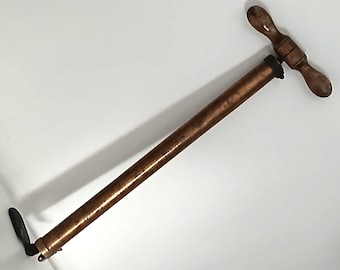 Antique Brass tyre air pump, Bicycle, car, bike, automotive collectibles