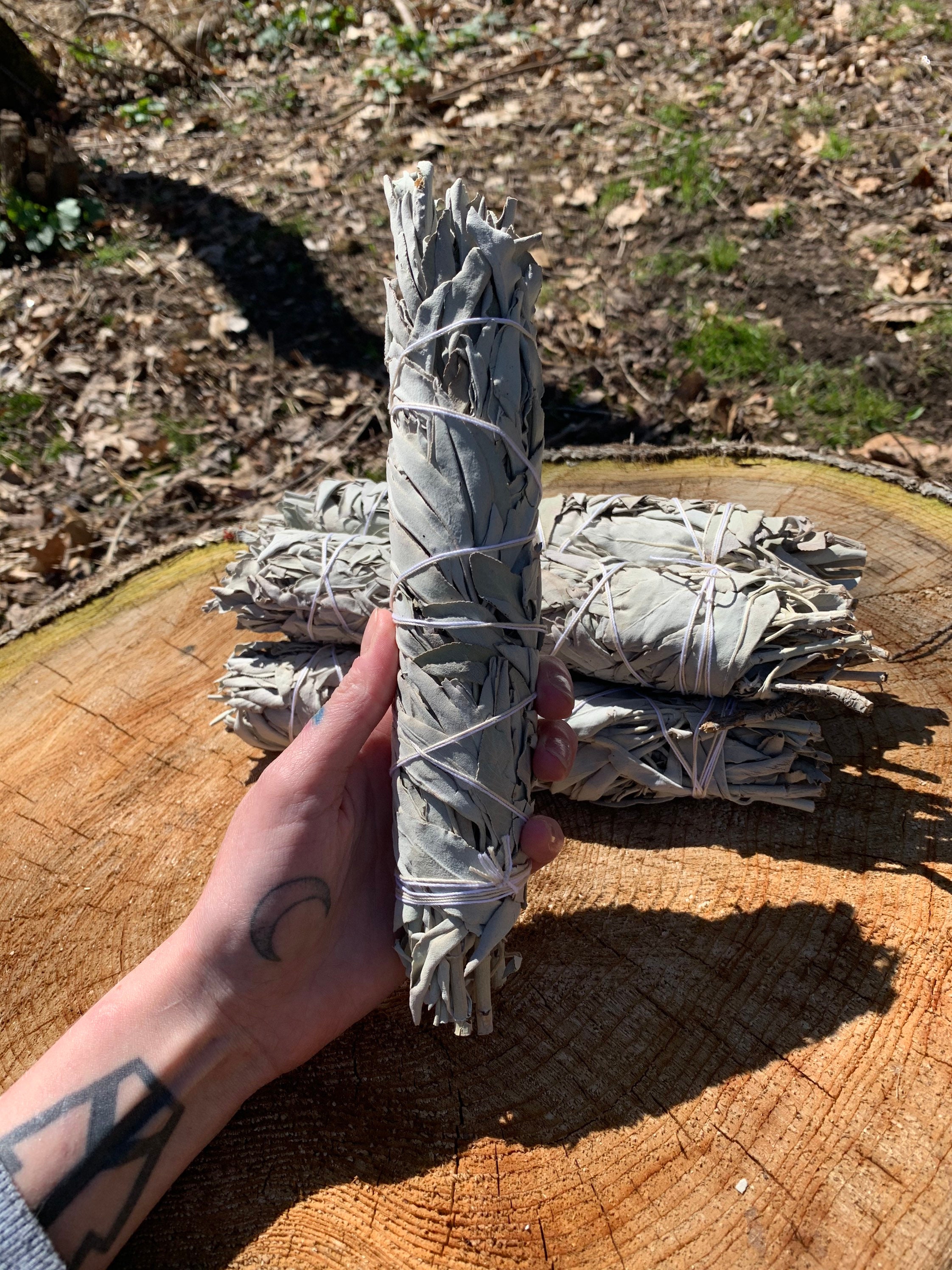 Large White Sage Smudge Stick 89 Etsy