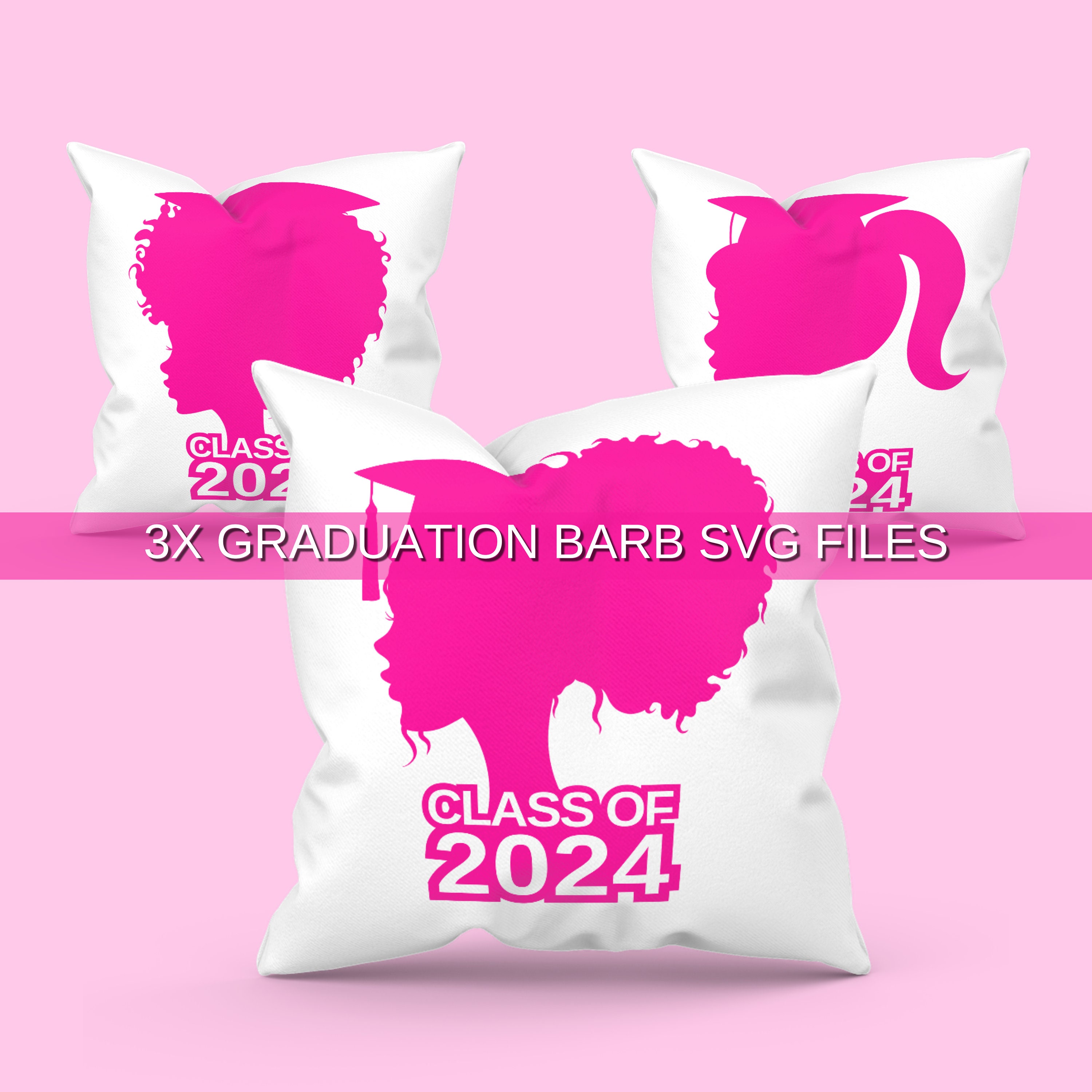 Class of 2024 Barb Svg File, Graduation Svg File, 2024 Girl Graduation