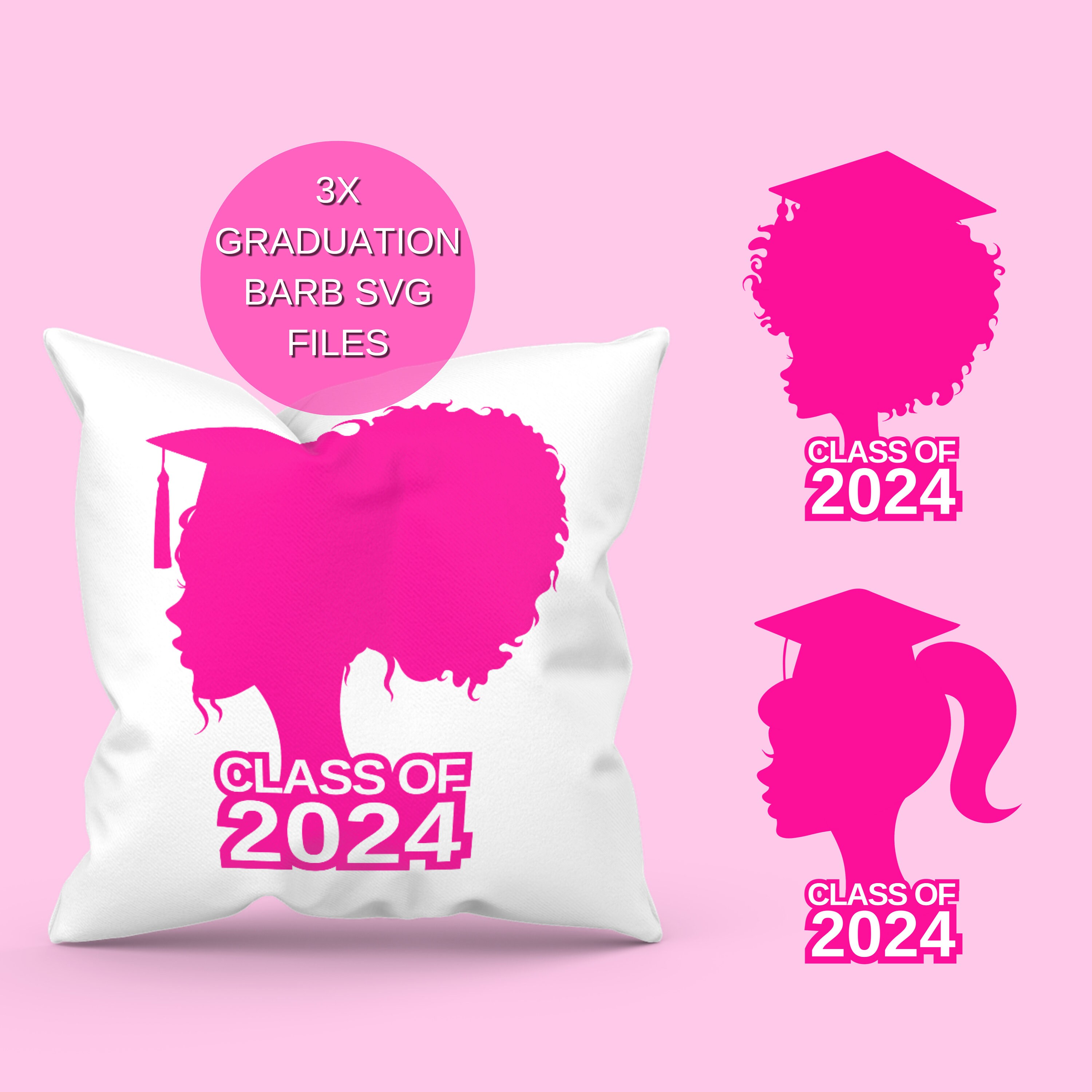 Class of 2024 Barb Svg File, Graduation Svg File, 2024 Girl Graduation