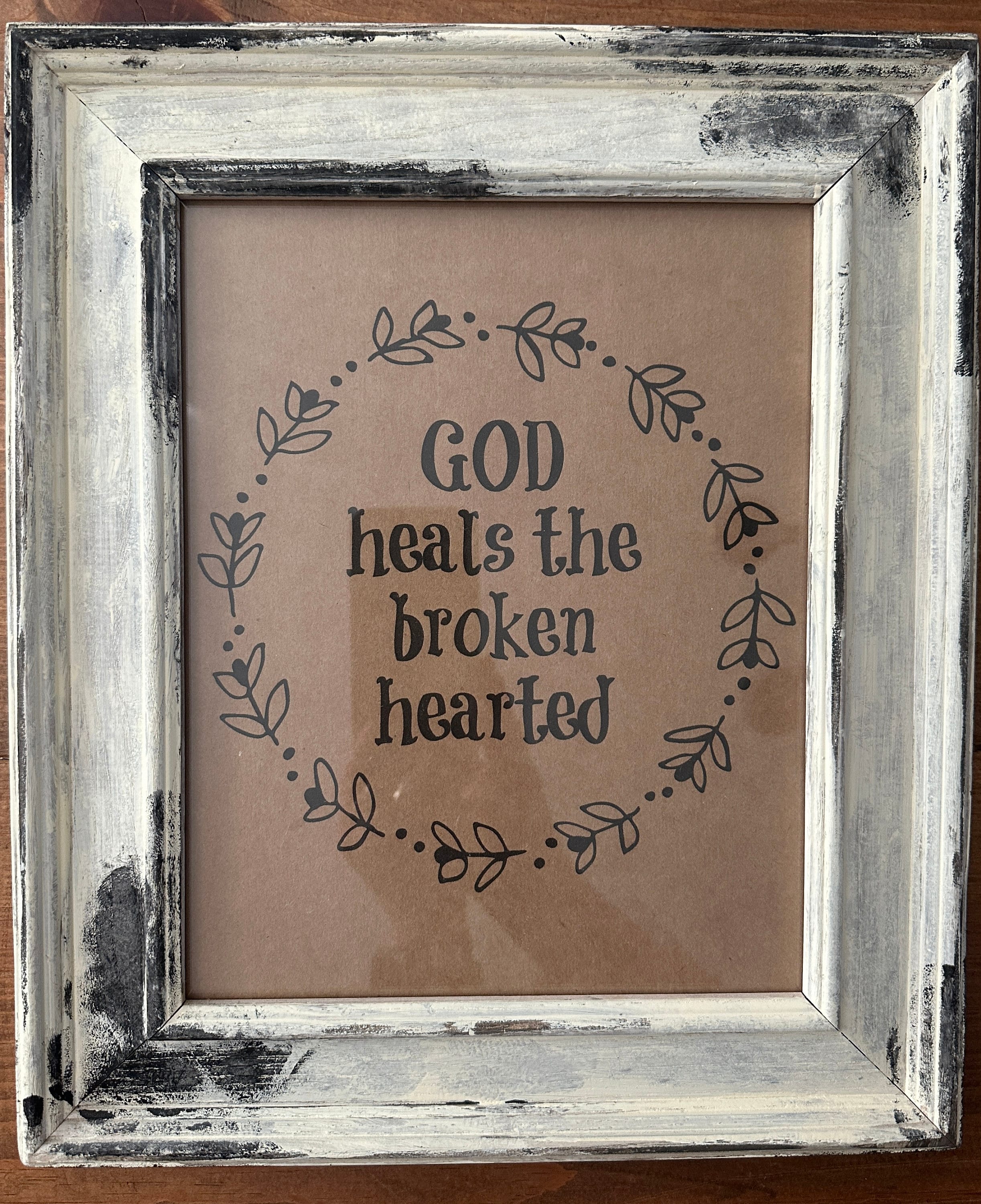 God Heals the Broken Hearted Framed Print - Etsy