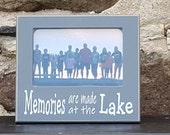Lake Picture Frame, Lake Vacation Picture Frame, Lake House Decor, Lake Life, Family Vacation Frame, Memories Made At the Lake, Lake Decor