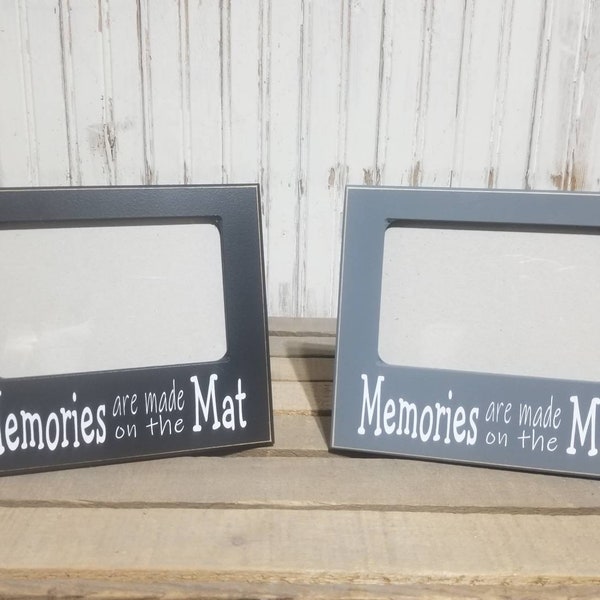 Wrestling Picture Frame, Gymnastics Gift, Memories Are Made On The Mat, Wrestling Senior Gift, Gymnastics Senior Gift