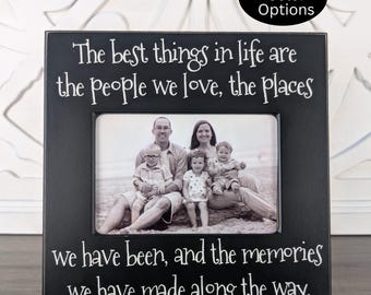 Friend Photo Frame For Family Vacation | Best Friend 4x6 Picture Best Things In Life Desktop Decor