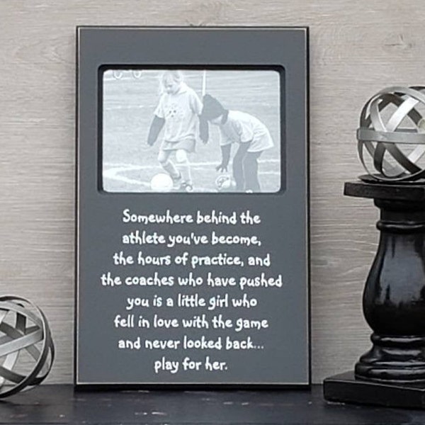 Sports Picture Frame For Girl, End of season Baketball Gift For Girl, Athlete Wall Decor, Athlete Girl Gift, Photo Frame For Youth Girl