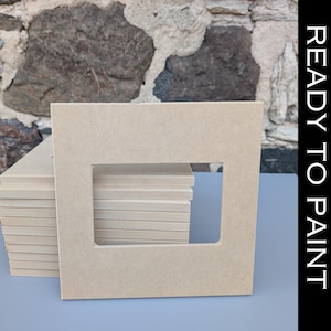 DIY Craft Project Blank Wooden Frame Paint Your Own Activity Classroom Art Supply Birthday Party Craft Kit Girls Night Creative Project 4x6 Picture Frame Glass Protected Photo Holder Tabletop Display Wall Hanging Option Customizable Surface